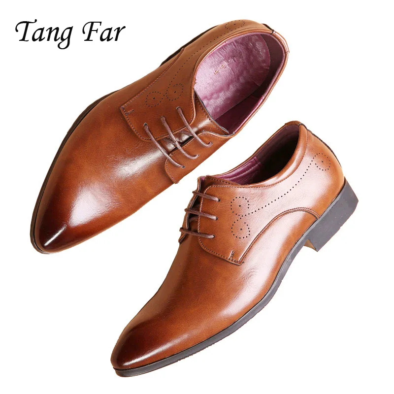 

Large Size Men's Leather Dress Shoes Genuine Leather Brand Man Oxfords Security Men Tennis Shoes Point Toe Formal Male Shoe