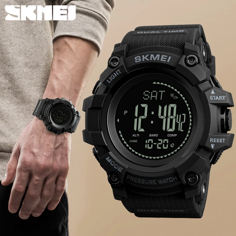 جديد رجل الرياضة الساعات SKMEI العلامة التجارية في الهواء الطلق ساعة رقمية ساعة مقياس الارتفاع العد التنازلي ضغط البوصلة ميزان الحرارة الرجال ... جديد رجل الرياضة الساعات SKMEI العلامة التجارية في الهواء الطلق ساعة رقمية ساعة مقياس الارتفاع العد التنازلي ضغط البوصلة ميزان الحرارة الرجال ...