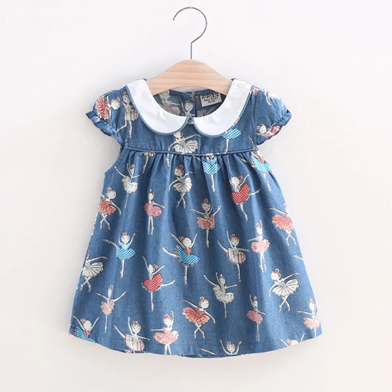 BibiCola Baby Girl Print Dress 2017 New Brand Casual Summer Clothes