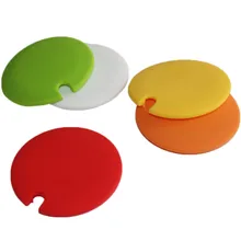 Mignon universel FDA Silicone eau potable tasse couvercle Anti-poussière bol couverture avec cuillère trou diamètre 10cm résistant à la chaleur