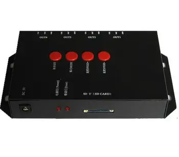 

T-4000S RGB Controller SD card led pixel controller T-4000S, can max control 4096 pixels for WS2811 WS2801 WS2803 LP6803