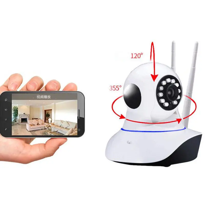 Новый 2.0MP Беспроводной IP Камера Wi Fi 2 двухстороннее аудио видео наблюдения камера