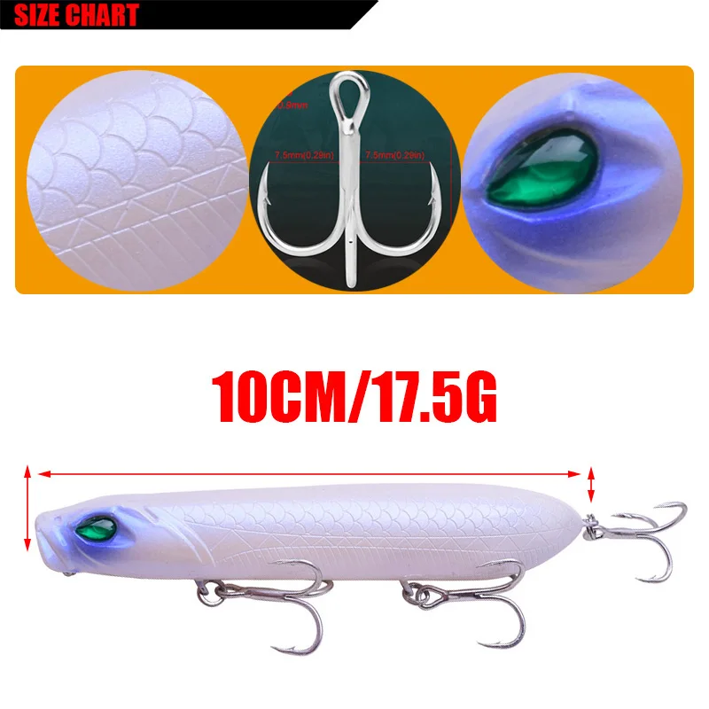 Proleurre caja Topwater Pesca 10 cm 18g lápiz Popper Pesca Artificial profesional Wobblers para la Pesca Proleurre caja Topwater Pesca 10 cm 18g lápiz Popper Pesca Artificial profesional Wobblers para la Pesca