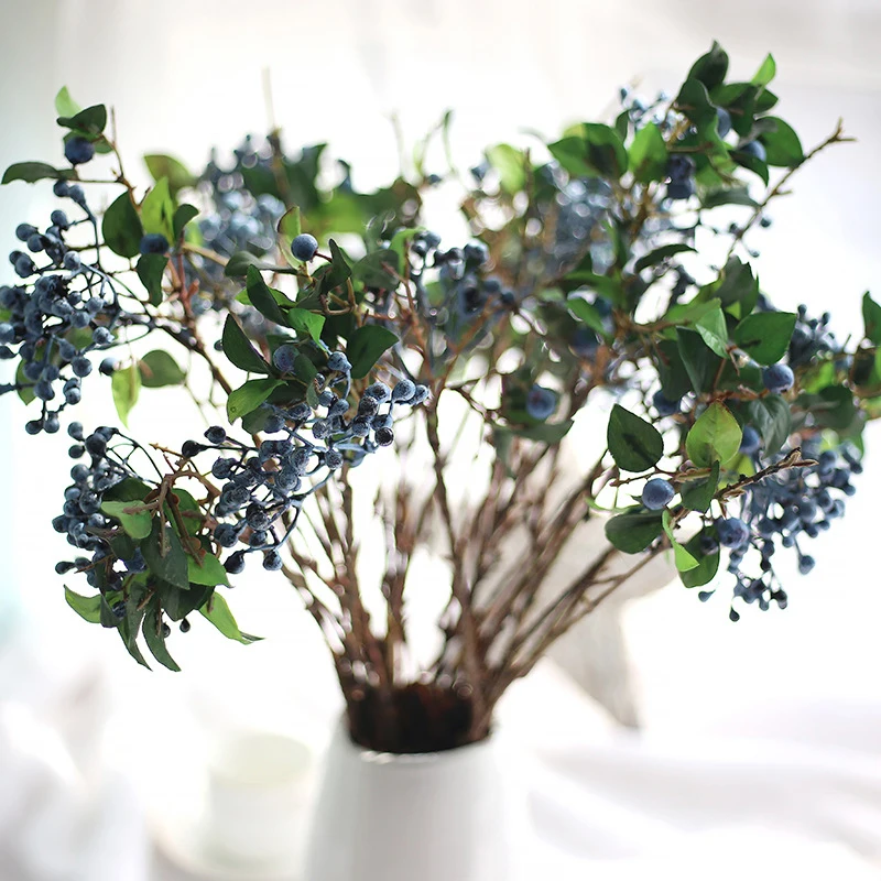 

Artificial Berry Branch Flower Simulation Plant Artificial Flower Bouquets Flower Arrangement Home Wedding Decoration Party DIY