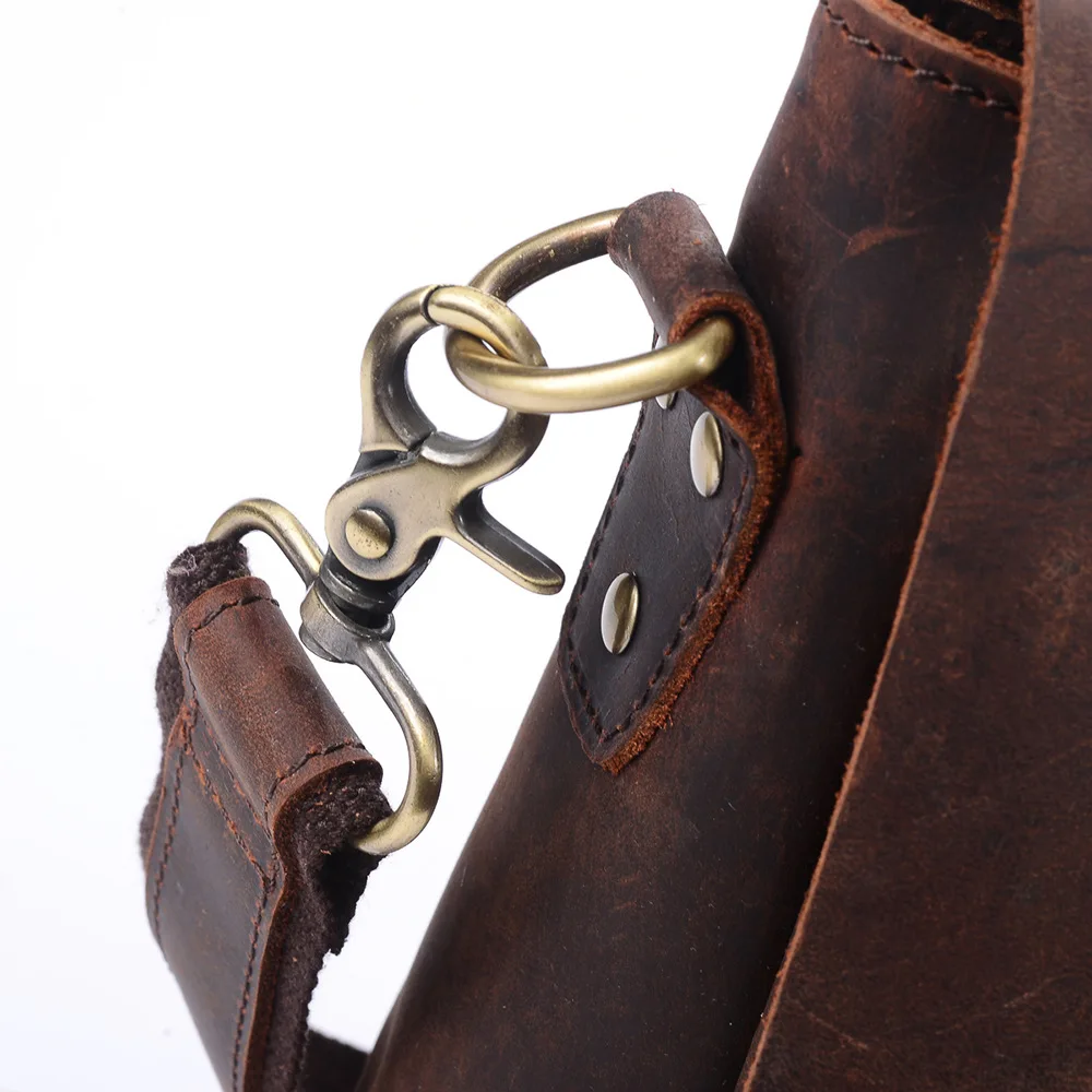 BOLEKE, винтажный портфель Crazy Horse из натуральной кожи, s для мужчин, кожаная сумка на плечо, портфель, мужская деловая сумка, сумки для ноутбука
