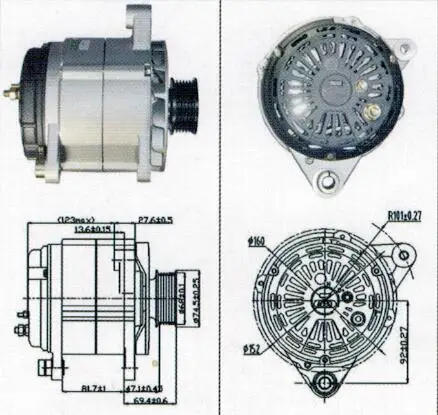 14V 200A ALTERNAOR JFZ1999G 5801399908 FOR IVECO | Автомобили и мотоциклы