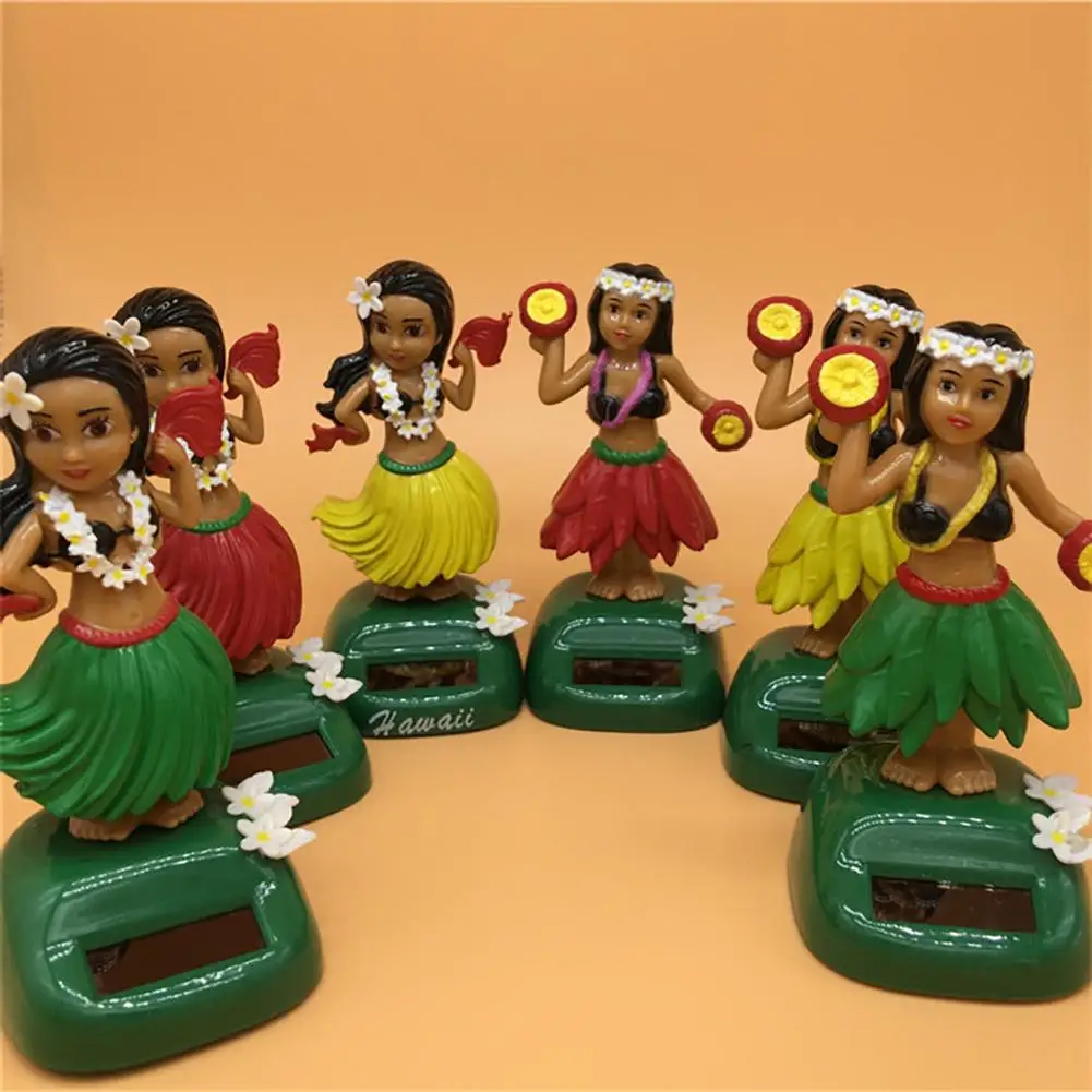 

Funny Solar Powered Dancing Girl Swing Decor Bobble Toy Car Home Office Ornament