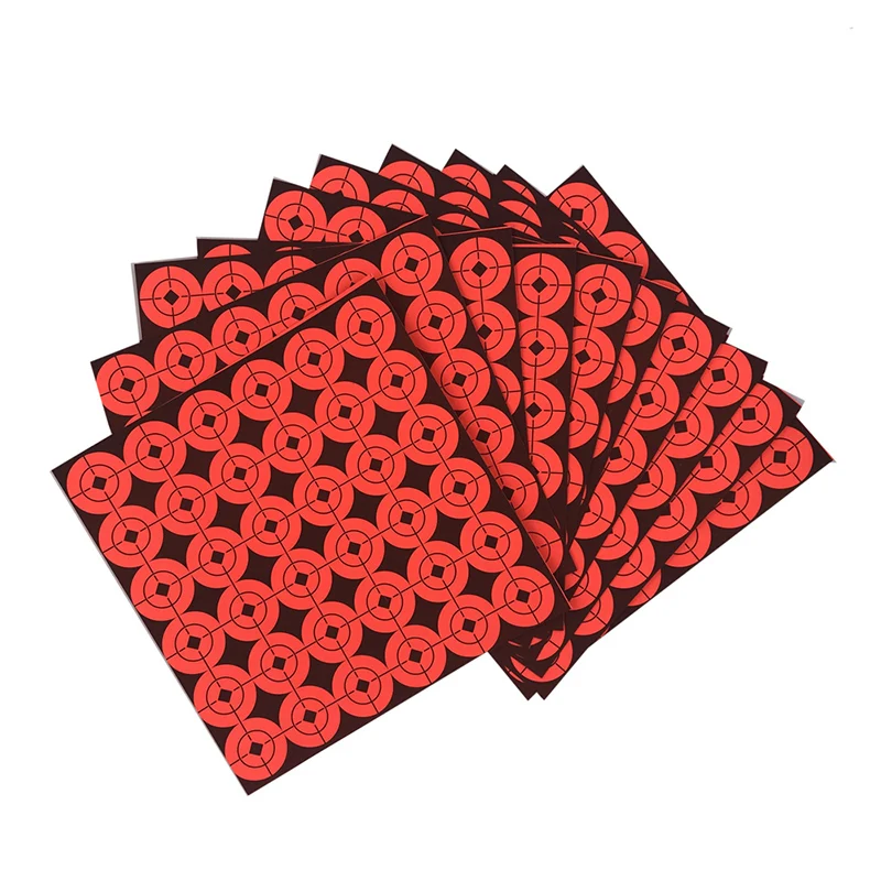 1 дюймов неоновая красная самоклеющаяся бумага наклейка Bullseye наклейки мишень для охоты принадлежности для страйкбола пейнтбола упражнения аксессуары