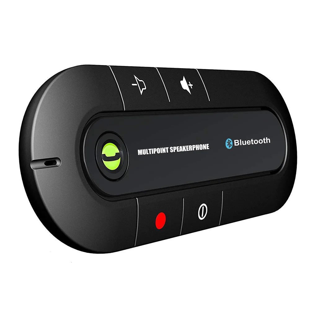 

Wireless Car Kit Handsfree Bluetooth Speakerphone Sun Visor Car Bluetooth Receiver Audio Music Player with Car Charger Clip