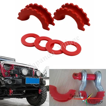 

3.25T Shackle Protector Cover 5/8 Shackle Isolator Anti Rattle Protection Towing Parts For Jeep Offroad Recovery 4x4 Accessories