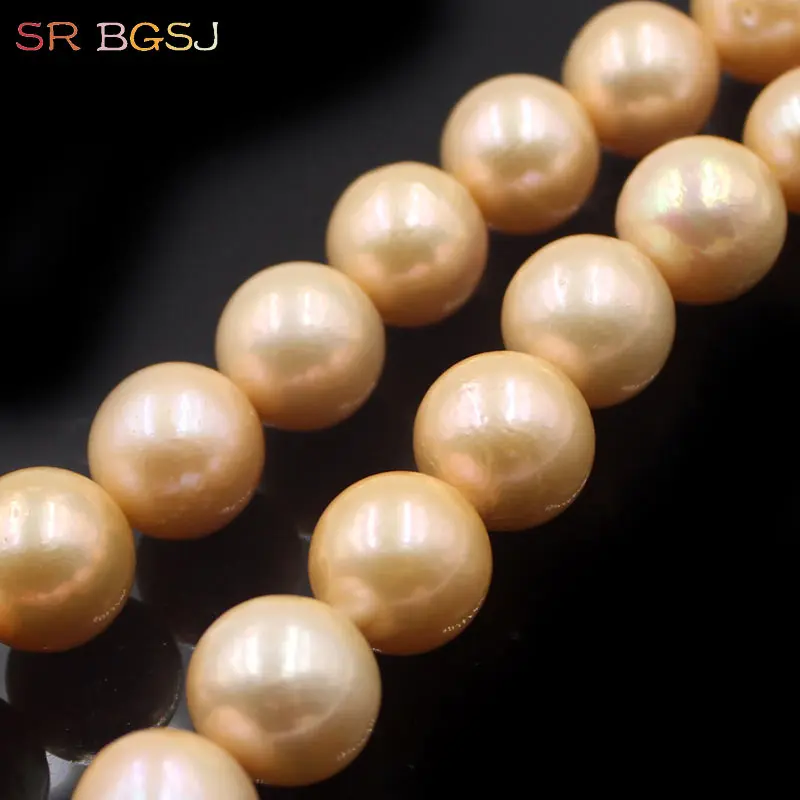 Free Shipping 12 15mm High Quality Graduated Natural 5A Grade Freshwater Big Round Pearl DIY Beads Strand 15&quot|bead bazaar|beaded votive candle