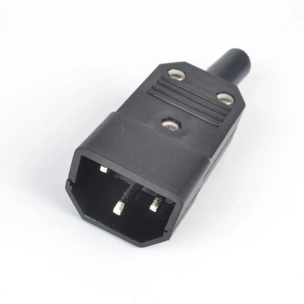 10А 250В черный IEC C13 штекер Rewirable разъем питания 3 pin ac Розетка|c13 iec|socket asocket iec |