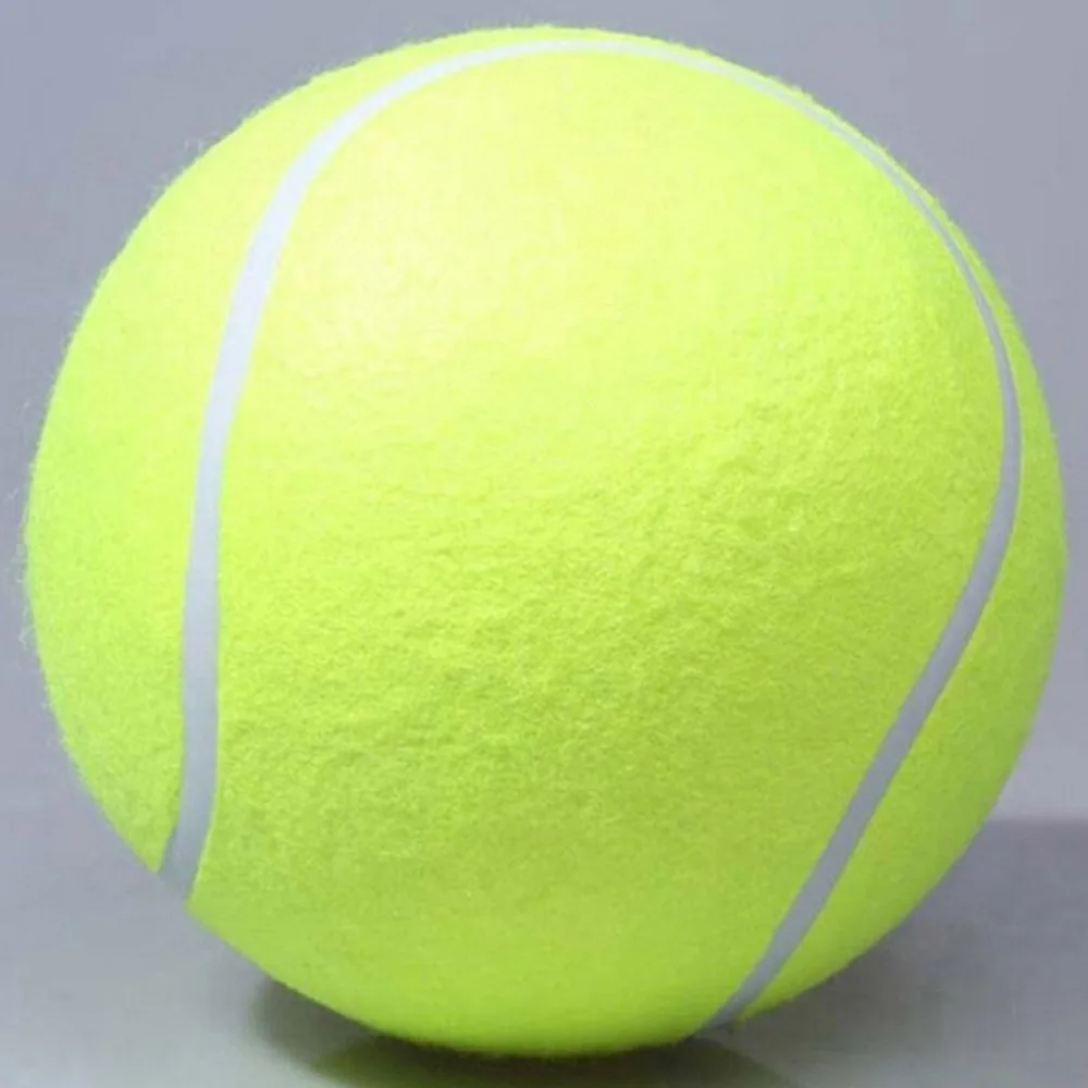 TSAI 24cm Tennis Ball Giant Air Inflation Tennis Ball Outdoor Sports Indoor Toy Signature Mega Jumbo Kids Toy Ball