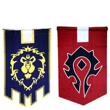 World Of Warcrafts Wow Alliance Орда баннер флаг лавсан Синий Домашний Декор Аксессуары для косплея реквизит для косплея