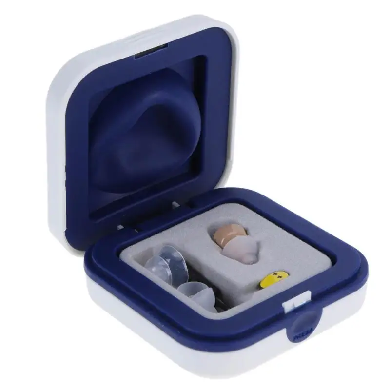 

Portable Listening Mini Digital Rechargeable Hearing Aid Ear Sound Amplifier In the Ear Tone Volume Adjustable Ear Care With Box