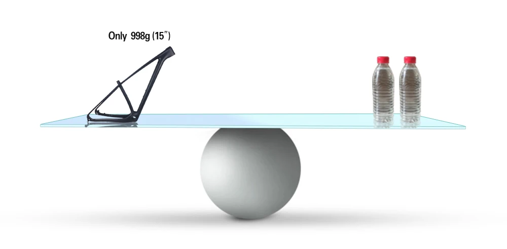 Top T1000 Full Carbon Fiber MTB Bike Framesets, 27.5er 29er MTB Mountain Bicycle Carbon Frame+Fork+Seatpost+Handlebar+Stem PF30 15
