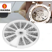 600 шт крошечные винты гайки для ремонта очков часов