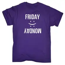 Designer Shirts Friday Happy Monday Sad Men'S Premium O-Neck Short-Sleeve Tee Shirts