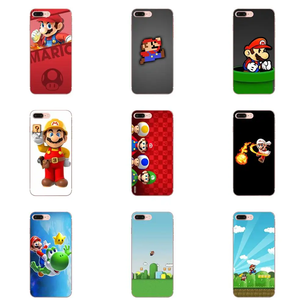 

Super Marios Bros For Xiaomi Redmi Mi Note 7 8 9 SE Pro Lite Go Play Soft TPU Cute Case