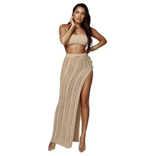 Сексуальная Женская юбка для ночного клуба, повседневная трикотажная пляжная женская юбка, женская одежда, миди вечерние юбки, модная Нижняя Прямая поставка