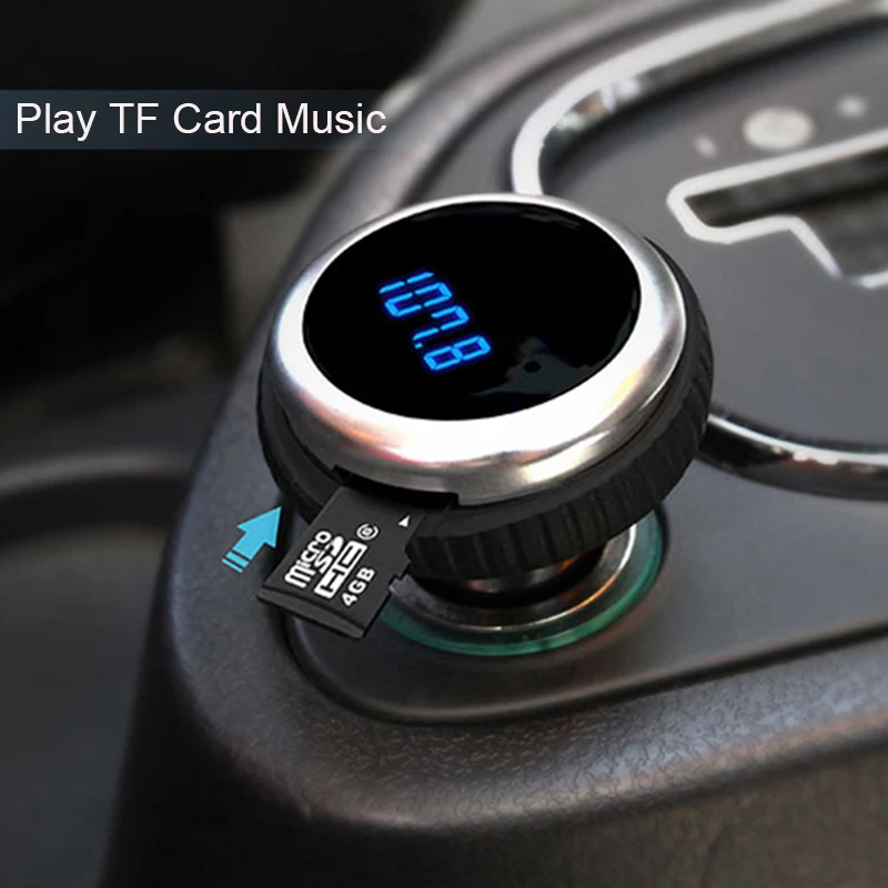 Автомобильный fm передатчик громкой связи MP3 плеер Bluetooth два usb порта с
