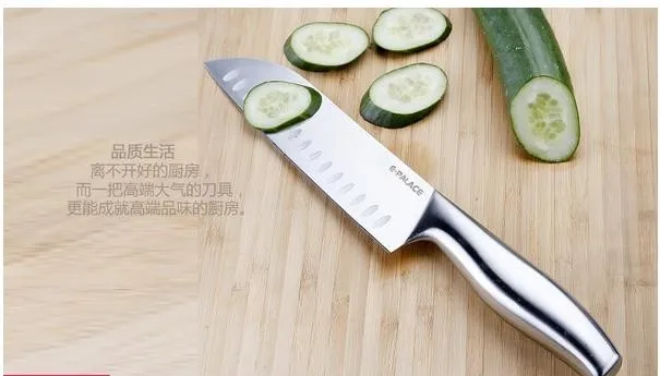 Высококачественный кухонный нож из нержавеющей стали, вогнутый выпуклой дизайн, противоскользящий мягкий многоцелевой нож