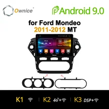 Ownice 10,1 «K1 K2 Восьмиядерный Android 8,1 автомобилей 2 Din Радио DVD GPS Navi для Ford Mondeo 2011 2012 Авто головное устройство аудио мультимедиа