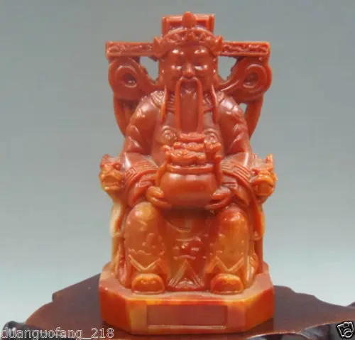 

Crafts statue Antique collectibles shoushan stone handwork-carved Fortuna statue (variety of options) halloween