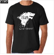 Высококачественная Мужская футболка с коротким рукавом и принтом "Игра престолов", Повседневная Хлопковая мужская футболка на зиму, крутая Мужская футболка GA0111A