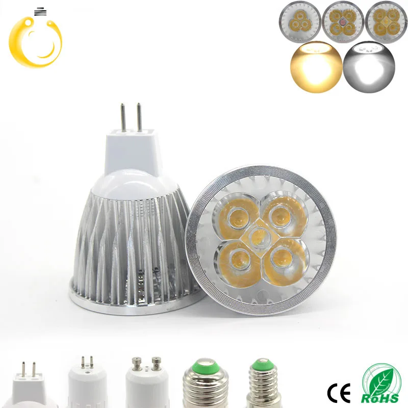 

1PCS High power chip LED bulb MR16 9W 12W 15W 12V Dimmable Led Spotlights WarmWhite/Pure White/Cool White LED lamp