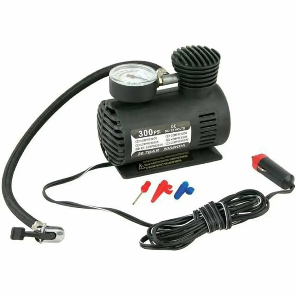 Dc12V 300Psi Надувное устройство для автомобильных шин мини воздушный компрессор
