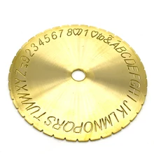 Кольцо Выгравированная пластина с буквенным номером гравировка по внутренней стороне кольца ювелирные изделия резьбы инструменты