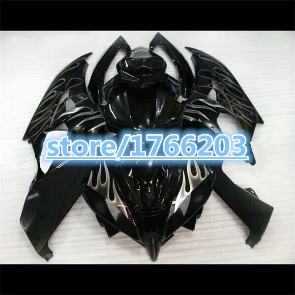 Parti Del Motociclo Ad Iniezione Per Kit Carenatura R6 Yzf-R6 06-07 Yzf R6 06 07 Fiamma Bianca In Nero 2006 2007 Yzf R6 Carene Ning