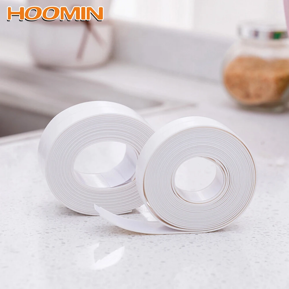 HOOMIN Mildew Tape Waterproof Kitchen Bathroom Wall Sealing Adhesive Tile Crack Repair PVC | Дом и сад