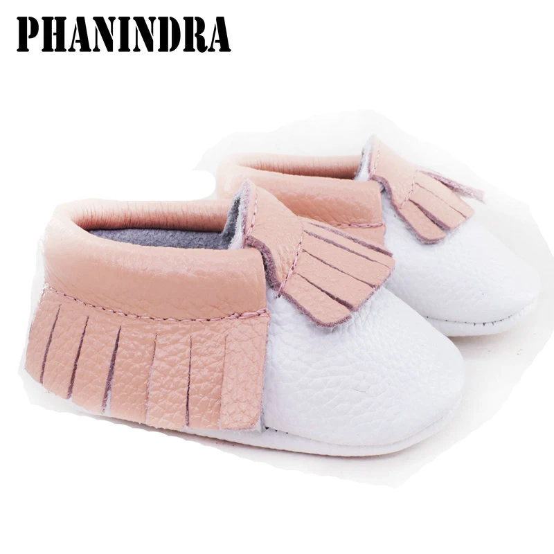 

New Infant Toddler Baby Girls Shoes Fringe Genuine Leather Shoes Soft Sole Crib Shoes Spring Autumn First Walkers