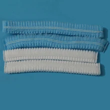 10 шт одноразовые волосы шапочка для душа нетканые плиссированные Анти Пыль шляпа отель салон поставки медицинские/Еда/класс цвет белый/синий