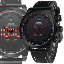 Hommes Montre Numérique 2016 De Luxe Marque Hommes Sport Montre Étanche Multifonction Quartz LED Montre-Bracelet Garçons Militaire Montre Hommes Sport