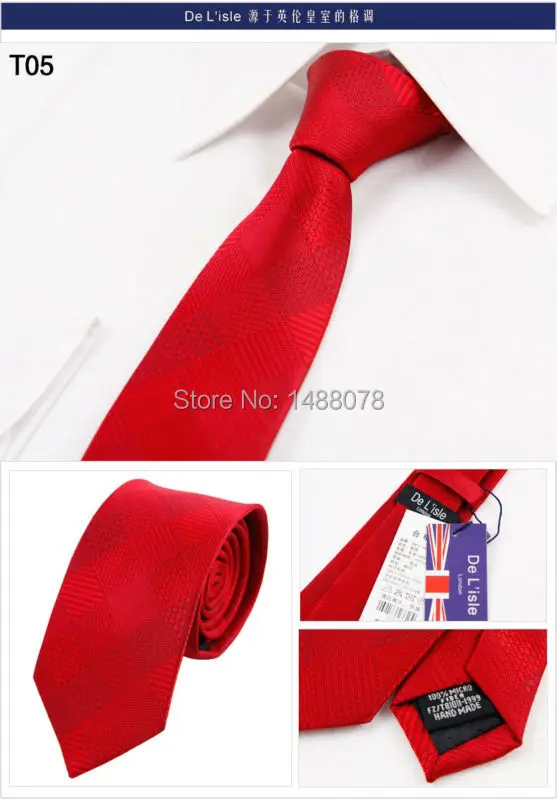 Checked Red Ties 2M6-5++