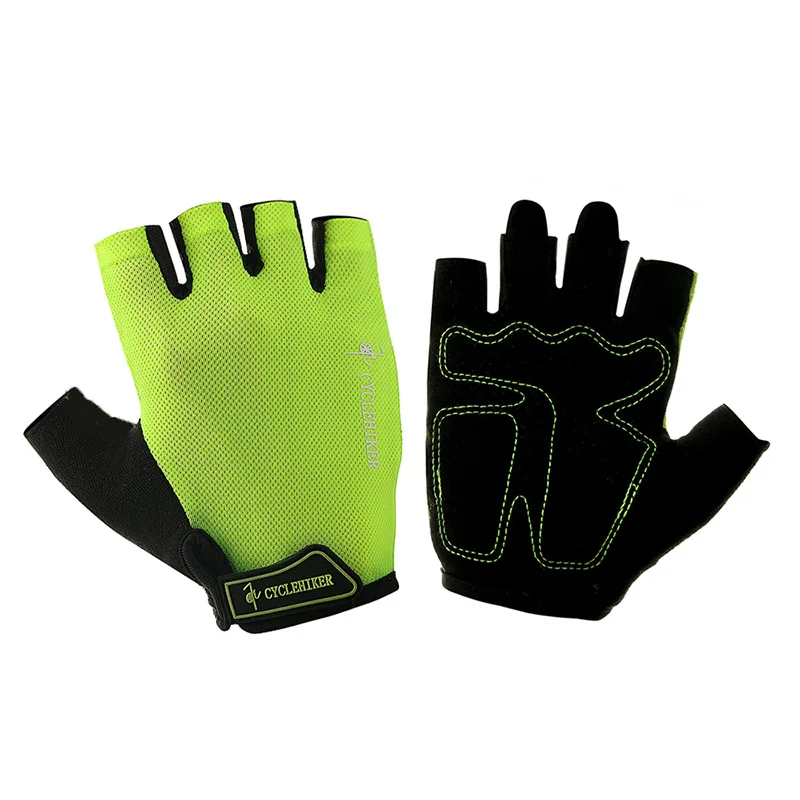 Новое поступление велосипедные перчатки велосипедная перчатка MTB guantes ciclismo luva gants velo route мужские и женские черные/зеленые велосипедные перчатки - Цвет: sponge green