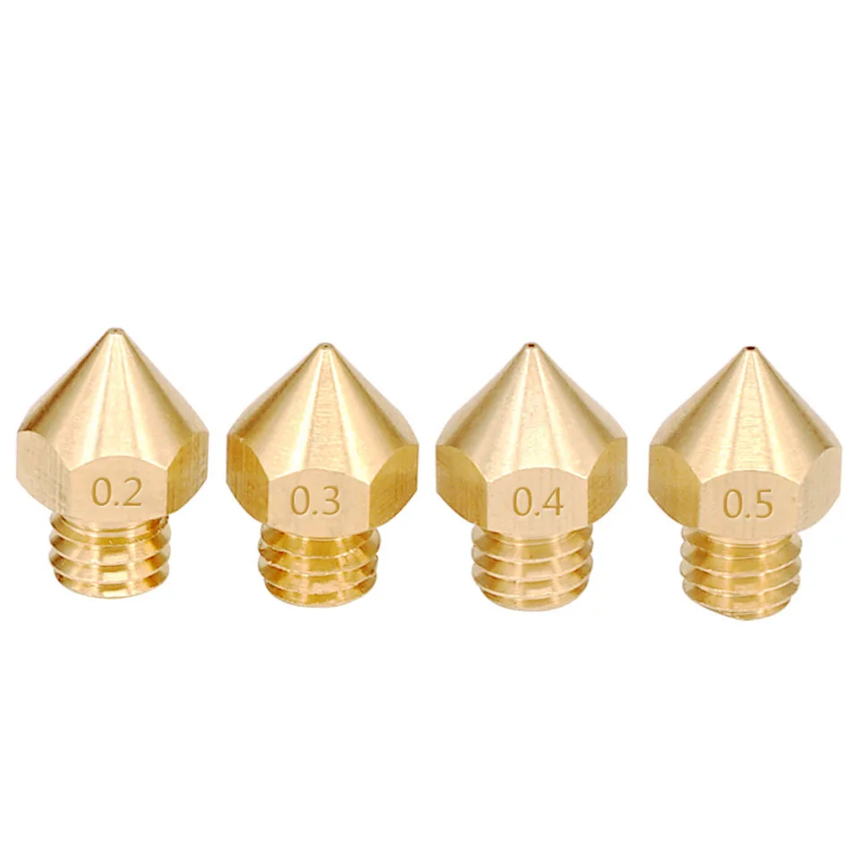 

Makerbot MK8 nozzle impressora 3D printer Extruder CR10 nozzle for Prusa i3 extruder 0.2/0.3/0.4/0.5/0.6mm