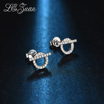 

L&zuan Deluxe Natural 0.23ct Diamonds Small Stud Earrings for Women 18k Gold Earrings Wedding Bridal Fine Jewelry Valentine Gift