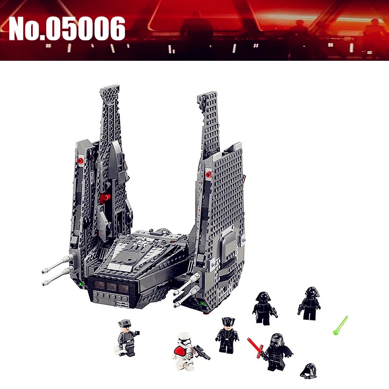 

Star Wars Kylo Ren Command Shuttle diy Building Blocks Bricks Compatible with Legoingly 75104 Toys For Kids Children kids Gift