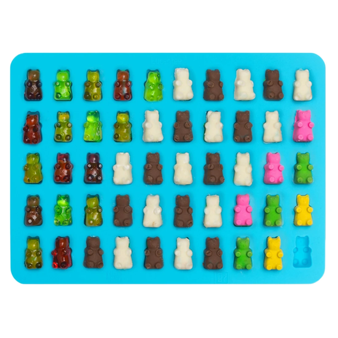 

DIY 2017 Fashion Kitchen Tools Mold 1 Set 50 Cavity Silicone Gummy Bear Chocolate Mold Candy Maker Ice Tray Jelly Moulds