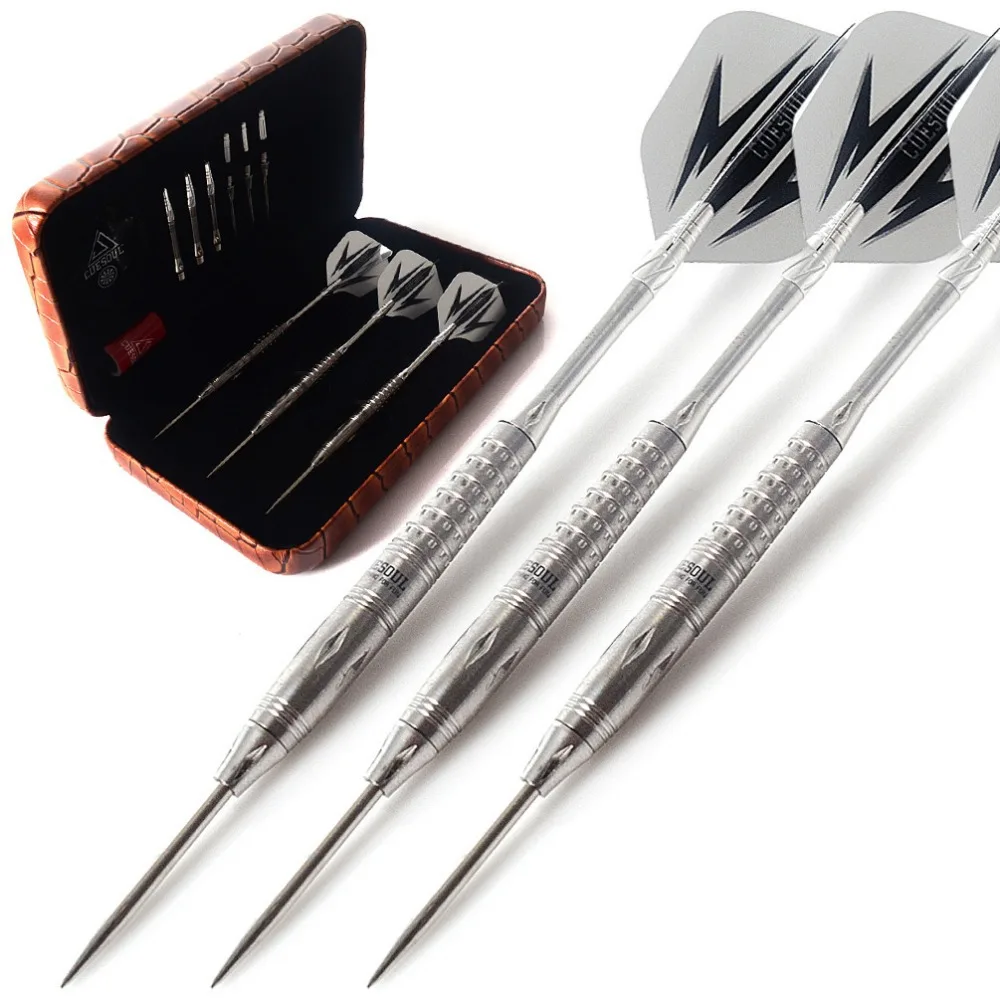

CUESOUL MARS Series 22 Gram 95% Tungsten Conversation Steel Tip Darts With Luxury Cue Case,Dart Sharpener,Dart Shaft,Dart Flight
