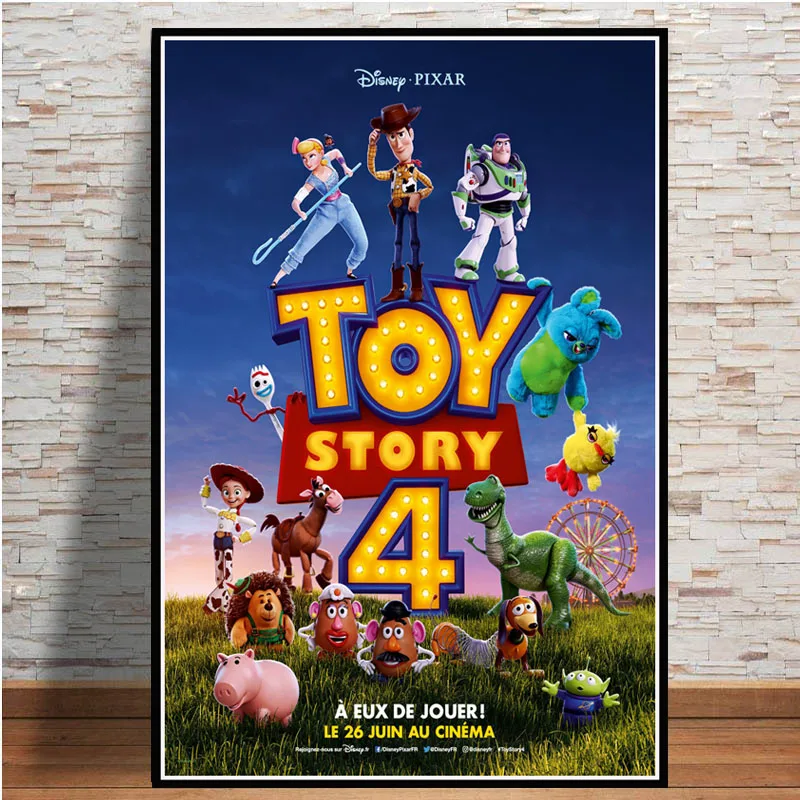 Posters and Prints Toy Story 4 Movie Poster Wall Art Picture Canvas Painting for Room Home Decor - Цвет: 0014