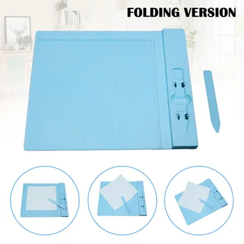 

270x230mm Plastic Scoring Board Paper Card Cuting Board Craft DIY Tool with Measuring Grid Store Folding Creasing Craft Tool