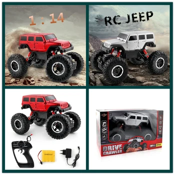 

Remote control RC Jeep Off-road vehicle Headlight RC car 2.4GHz Radio Control High Speed Monster Truck Toys Xmas Children Gift
