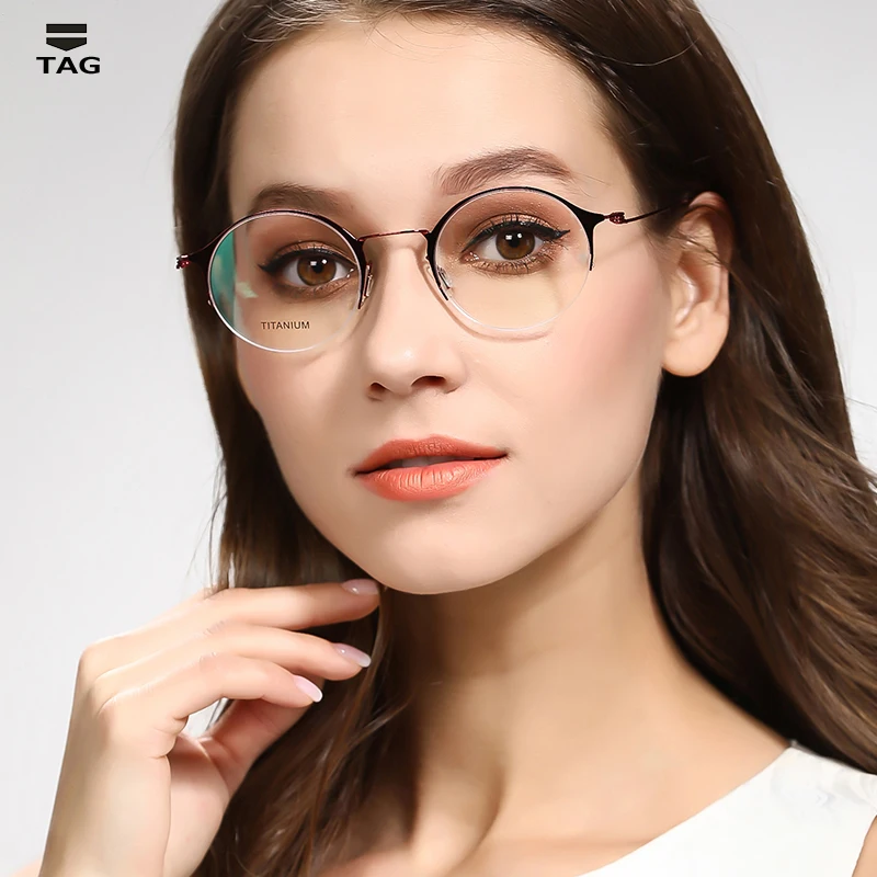 

summer latest Eyeglass frame men women ultra-thin ultra-light titanium creative designer glasses frame Computer myopia Goggles