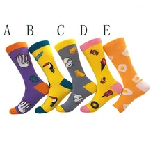 KLV/1 пара, унисекс, повседневные хлопковые теплые шерстяные носки с принтом, модные мужские и женские носки, стандарт, новые и высококачественные носки z0928