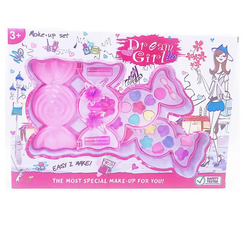 Детский набор косметики игровой домик для девочек игрушки моющиеся нетоксичные конфеты макияж с мигающим макияж коробка изысканный подарок на день рождения - Цвет: Three floors